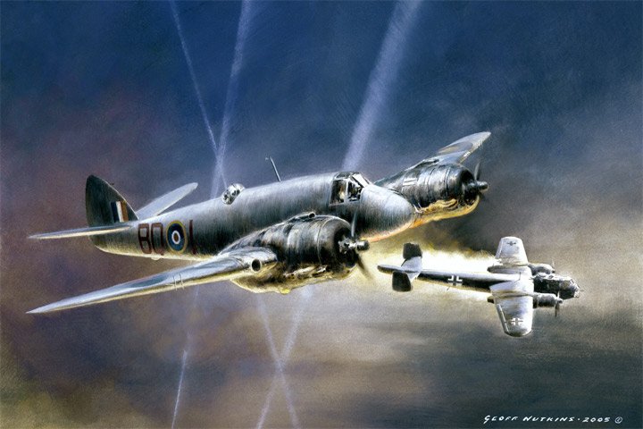EiseleRonald01's tweet photo. During the night of 11/12 July 1942, a Bristol Beaufighter of 600 Squadron destroyed a Dornier Do 217 bomber 70 miles south-east of RAF Predannack, Cornwall. https://t.co/tCFHQC2sPz