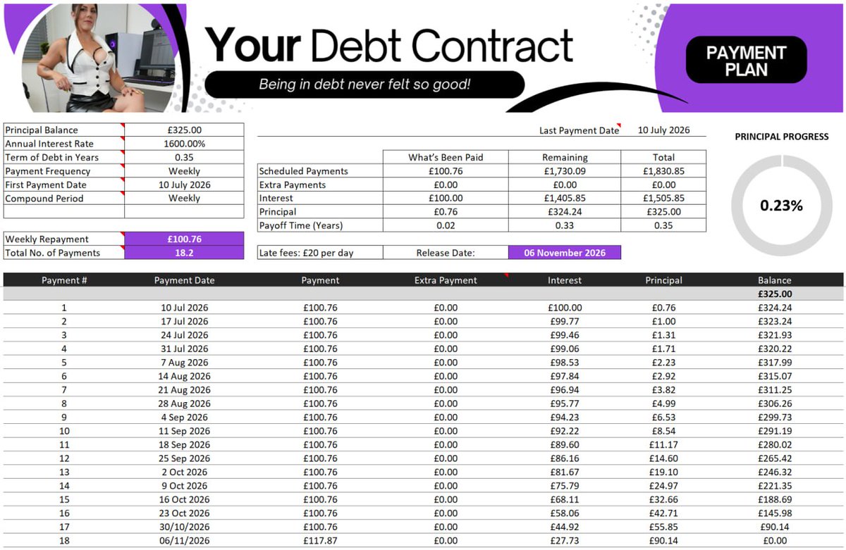 DebtFindom tweet picture