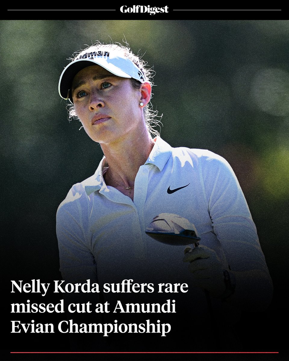 GolfDigest's tweet photo. Nelly Korda's entry into the LPGA Hall of Fame will have to wait as she misses her first cut since 2024.

Read more: https://t.co/i0ycl8TL7h https://t.co/WM9IYo4HoY