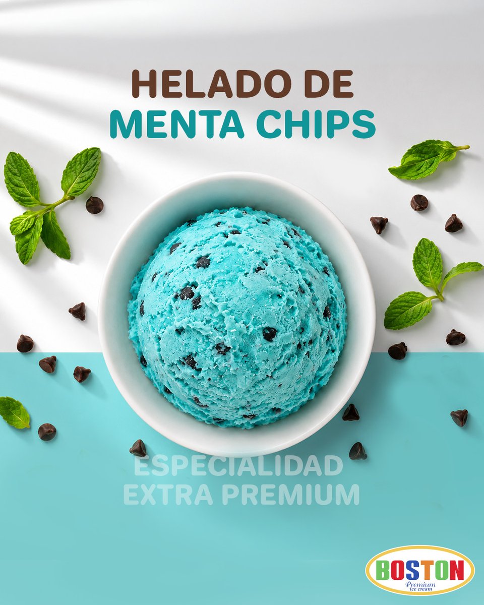 BostonESA's tweet photo. Refrescante, cremoso y con el toque perfecto de chips de chocolate. 🌿🍫 Nuestro Helado de Menta Chips es ese gusto que transforma cualquier momento en algo especial. 😍✨ #BOSTON #HeladosPremium https://t.co/jUCTXYT9xm