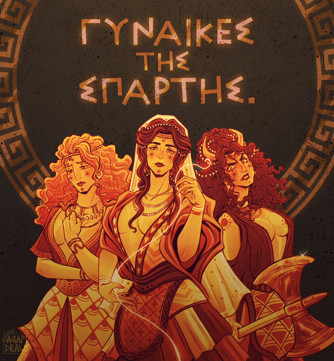 agapidraws's tweet photo. THE Women of Sparta 👏🏻
#greekmythology #helenofsparta #penelope #clytemnestra https://t.co/aJfxtKOT8R
