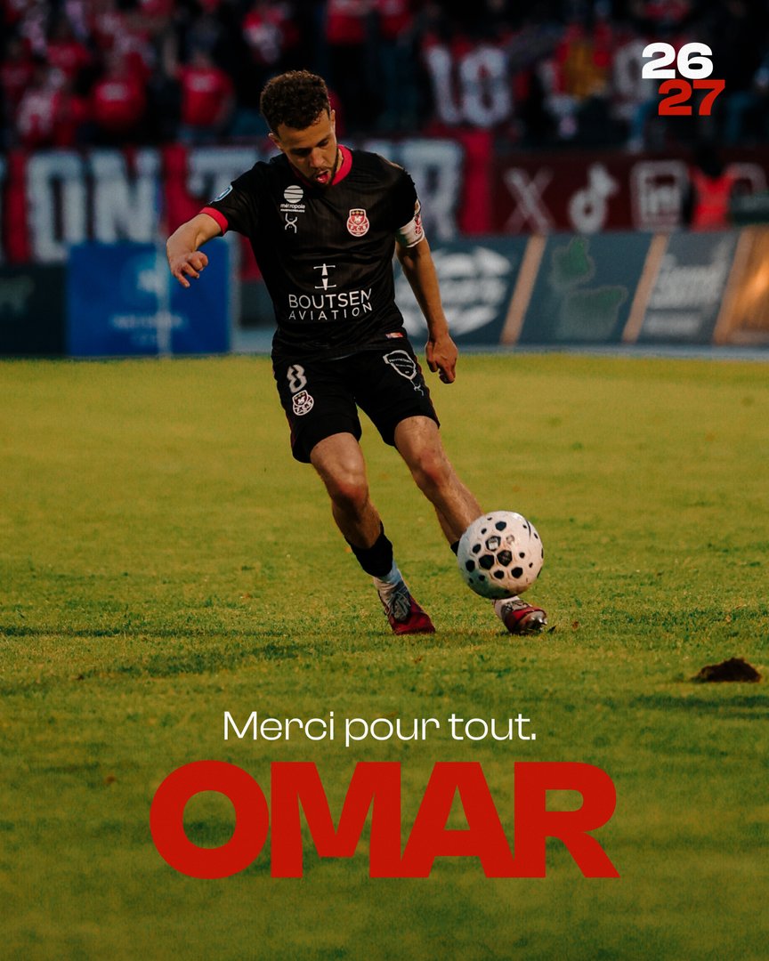 fcr1899's tweet photo. 𝑳’𝒂𝒗𝒆𝒏𝒕𝒖𝒓𝒆 𝒅'𝑶𝒎𝒂𝒓 𝑩𝒆𝒛𝒛𝒆𝒌𝒉𝒂𝒎𝒊 𝒂𝒖 𝑭𝒐𝒐𝒕𝒃𝒂𝒍𝒍 𝑪𝒍𝒖𝒃 𝑹𝒐𝒖𝒆𝒏 𝟏𝟖𝟗𝟗 𝒕𝒐𝒖𝒄𝒉𝒆 𝒂̀ 𝒔𝒂 𝒇𝒊𝒏. 🔚

Arrivé au club dans les catégories de jeunes avant d’effectuer son retour avec l’équipe première il y a huit ans, Omar Bezzekhami a disputé 168 rencontres sous les couleurs rouennaises.

Polyvalent milieu de terrain, il a contribué aux montées en National 2 puis en National, tout en incarnant les valeurs du club par son engagement, sa combativité et son exemplarité.

Omar aura marqué le FCR par sa fidélité, son humilité et son attachement au maillot.

Le club remercie chaleureusement Omar Bezzekhami pour son engagement et son investissement tout au long de ces années.

𝑵𝒐𝒖𝒔 𝒍𝒖𝒊 𝒔𝒐𝒖𝒉𝒂𝒊𝒕𝒐𝒏𝒔 𝒍𝒆 𝒎𝒆𝒊𝒍𝒍𝒆𝒖𝒓 𝒑𝒐𝒖𝒓 𝒍𝒂 𝒔𝒖𝒊𝒕𝒆 𝒅𝒆 𝒔𝒂 𝒄𝒂𝒓𝒓𝒊𝒆̀𝒓𝒆.