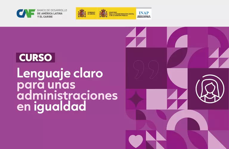AgendaCAF's tweet photo. ¿Cómo lograr que las administraciones públicas se comuniquen de forma más clara, inclusiva y accesible?

Inscríbete en el curso "Lenguaje claro para unas administraciones en igualdad", organizado por CAF e @INAP_ES, y fortalece tus capacidades para diseñar estrategias de comunicación con enfoque de igualdad, accesibilidad y participación ciudadana.

📅 Inscripciones abiertas hasta el 31 de julio.
💻 Inicio: 1 de septiembre
👉 Regístrate aquí: https://t.co/yUGTbjpECj