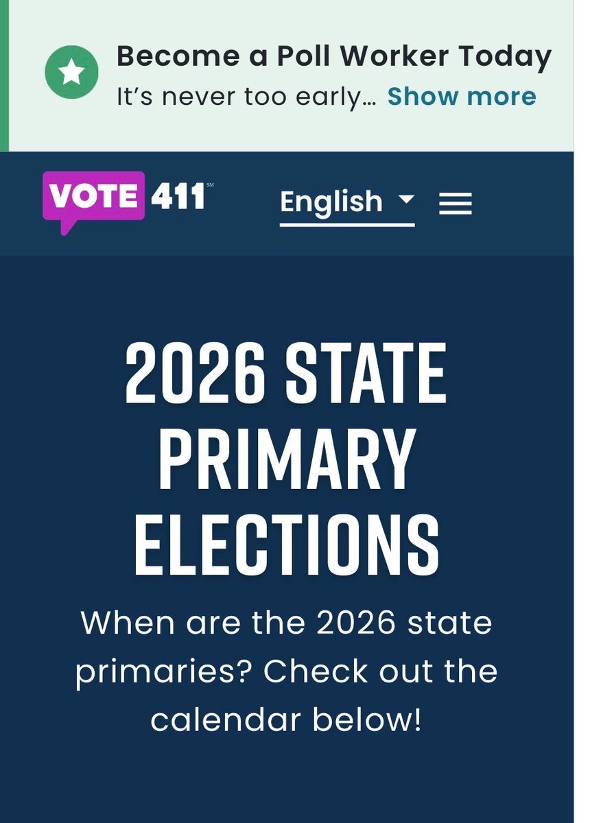 wtpBLUE's tweet photo. #TrumpIsUnfitForOffice     #wtpBLUE    WE THE PEOPLE   wtp3153
 
Primaries are coming!!!  It doesn’t take much time to educate yourselves on which candidate best fits a better vision for America.  Go to the many voting sources online to help you prepare.
 
7/21/26: Arizona
8/4/26: Kansas, Michigan, Missouri, Virginia, and Washington
8/6/26: Tennessee
8/8/26: Hawaii
8/11/26: Alabama, Connecticut, Minnesota, Vermont, and Wisconsin
8/18/26: Alaska, Florida, and Wyoming
9/1/26: Massachusetts
9/8/26: New Hampshire
9/9/26: Rhode Island
9/15/26: Delaware
11/03/26: Louisiana
