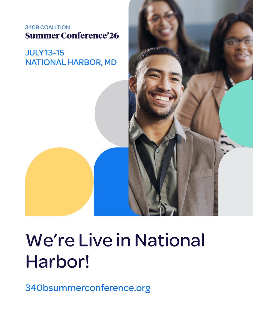 340BCoalition's tweet photo. Opening day at the 30th Annual #340B Coalition Summer Conference. We're live in National Harbor.

Today:
 🎤 Dr. Leana Wen Keynote
 📋 Welcome and State of 340B
 📅 Sessions kick off this afternoon

On-site registration is available.
See you in National Harbor.
https://t.co/IxrNJVCdeO