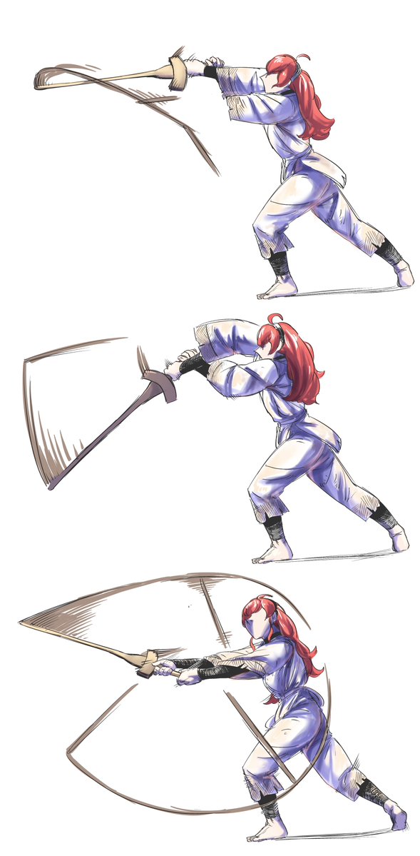 AjanRin_jii's tweet photo. Double cut if she use two-edge sword... #無職転生 #MushokuTensei https://t.co/UfYu0lOiQv