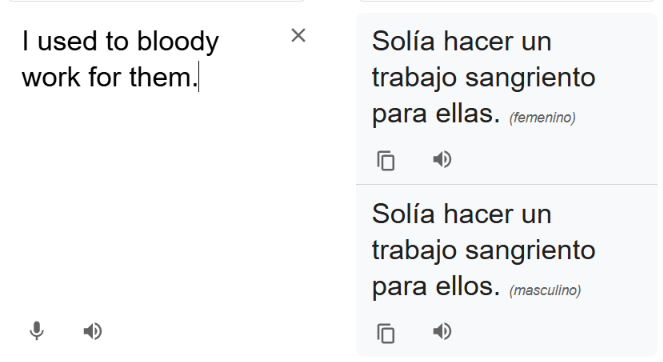 Lighthouse_29_'s tweet photo. @jk_rowling @LudicrousMonica I understand your sentence, but just for fun, I used Google Translate (English to Spanish) and then translated the result back (Spanish to English); the outcome is entertaining. https://t.co/sBvKxr00eM
