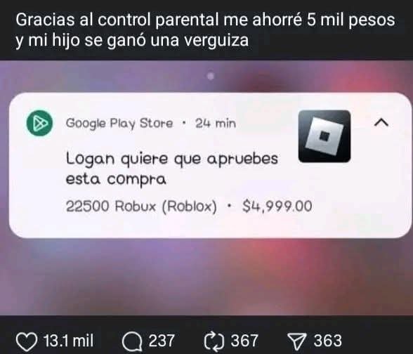 Koiranixt's tweet photo. El control parental salvando vidas https://t.co/QIt3nv690J