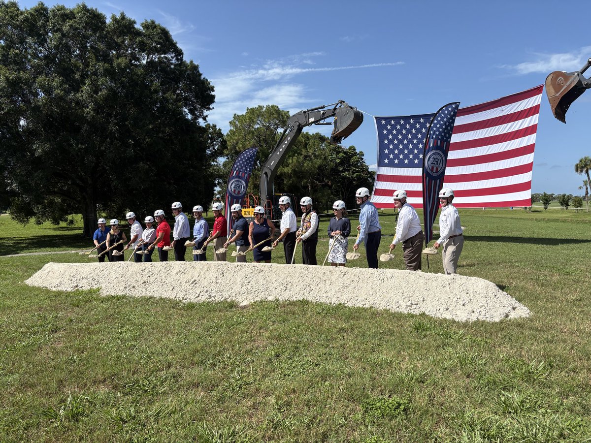 Basztalos's tweet photo. Congratulations to General Hartsell, @FLVetsAffairs and Collier County￼ for breaking ground on the new State of the Art veterans long-term care community in Naples https://t.co/QxKrjYBYgT