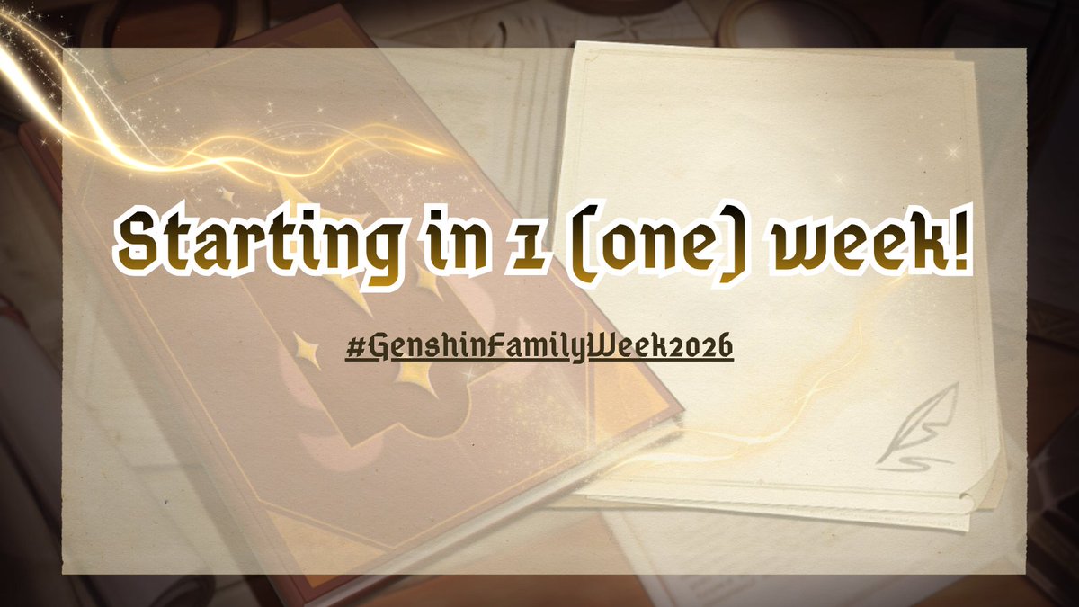 Genshin Family Week - Prompts pinned 📌 tweet media