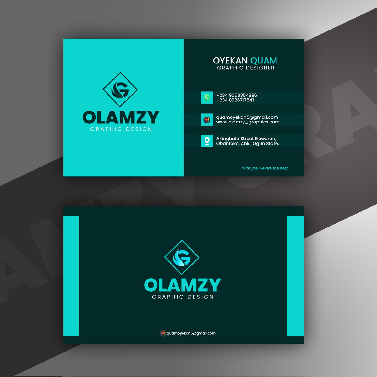Horlamhideh24's tweet photo. Day 10/30 – Business Card Design 💼

Today's challenge was to design a business card that is clean, professional, and reflects a strong brand identity. Every detail matters when creating a memorable first impression.

#UnionCreative #30DaysDesignChallenge2.0 #GraphicDesign https://t.co/NOq0Dqwzgk