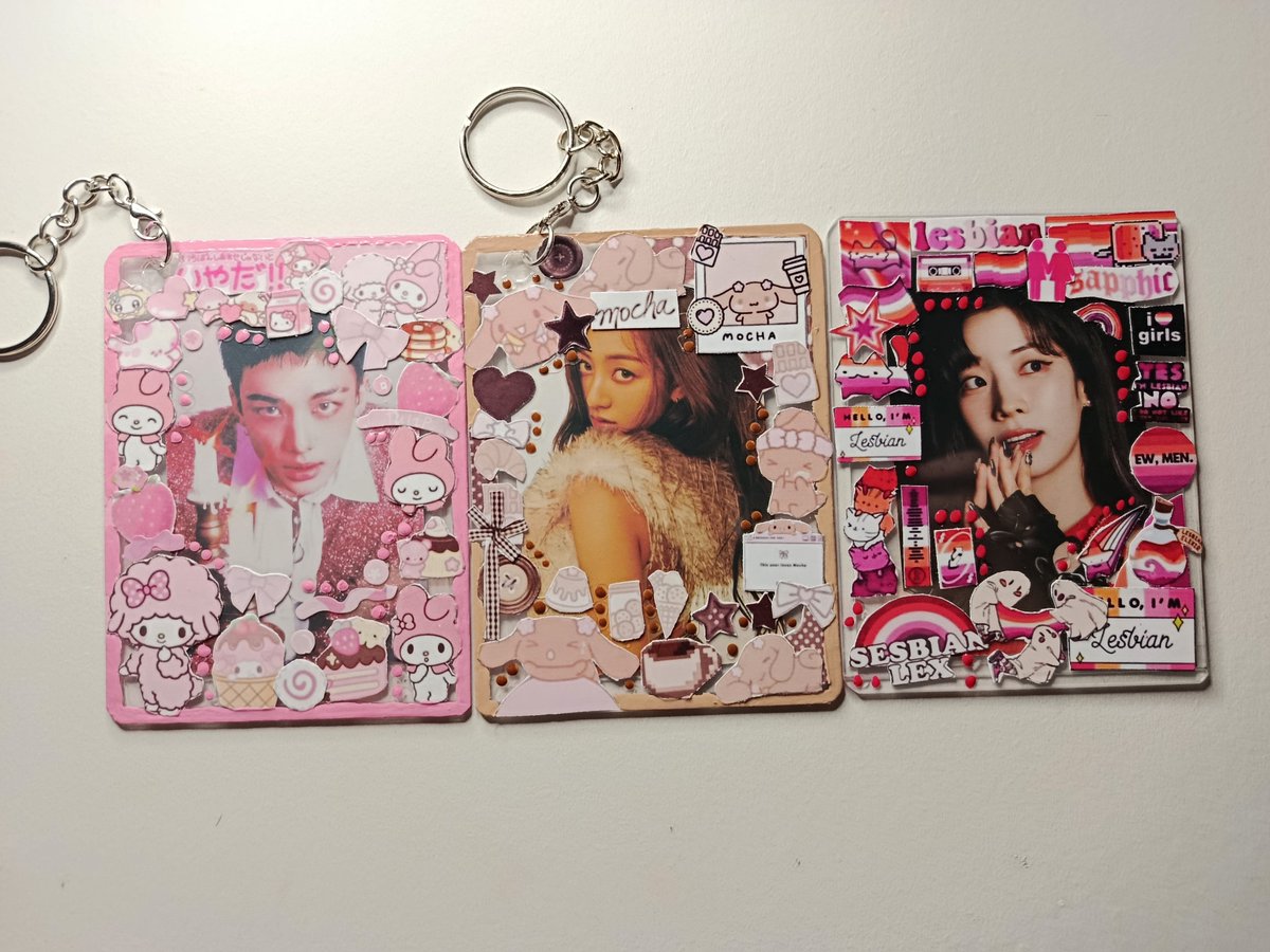 walliemedia's tweet photo. mais alguns toploaders personalizados que eu fiz durante a semana. Encomende seu toploader personalizado comigo na dm. 

🏷️ Sanrio, my Melody, mocha, sapphic, toploader, Deco, Kpop, collector https://t.co/ZvVyMXt9GU