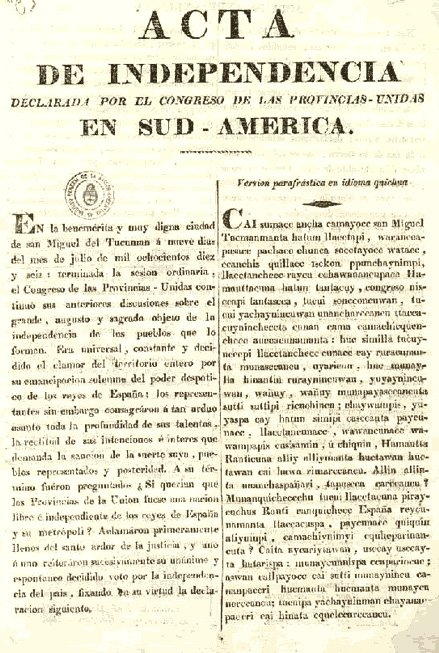 icardo8's tweet photo. La declaración de Independencia de Argentina está escrita en español, quechua y aymará.
¿La de EEUU está escrita en comanche y navajo?
¿Quiénes son los racistas? https://t.co/PUzlfgdcg3