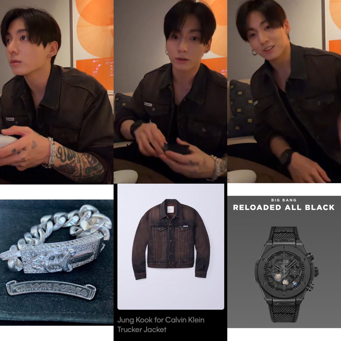 Nao_JBizzle's tweet photo. 👔: CKJK Collection jacket
💎: Chrome Hearts Diamond Dagger ID Bracelet
⌚️: Hublot Big Bang Watch https://t.co/aSYXsMHeXH