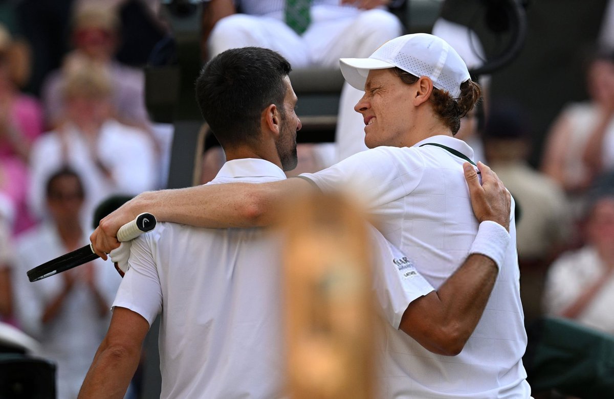 Tiempodetenis1's tweet photo. 🥹 Hermosas palabras de Jannik Sinner a Novak Djokovic

🗣 "Jugar contra Novak es una verdadera inspiración, no solo para ustedes sino también para la nueva generación. Lo que sigue haciendo es asombroso" https://t.co/AAYmVqUFv2