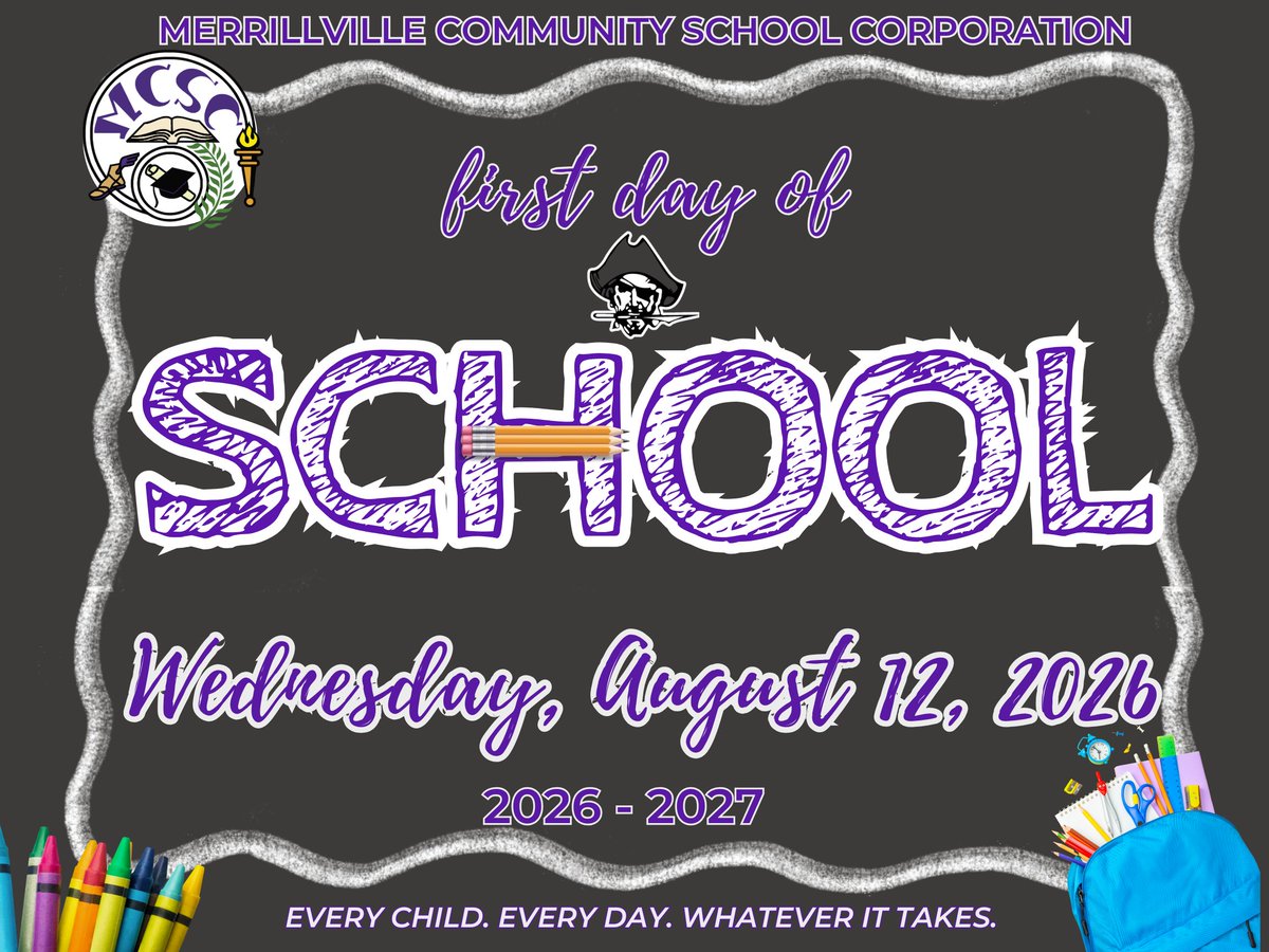 piratenation219's tweet photo. We are just about a month away from the #firstdayofschool in #piratenation!
Wed., Aug. 12th is the day our Pirates sail into our ships!

Please see our 2026-27 school calendar here: https://t.co/B6gNutlPNd https://t.co/4Ts70bN4fr