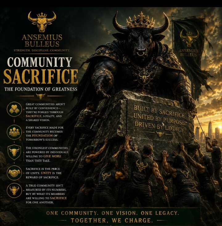 TekgeniusR90130's tweet photo. Ansemius Bulleus isn't just a symbol of strength—it's a community united by sacrifice, driven by conviction, and destined for legacy. 🐂👑 We shall rise again! @Degen_Hardy
@blknoiz06
@BlackBullSol https://t.co/UoKqJd07Rf