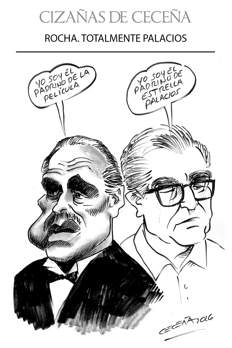 GilbertoCecenaN's tweet photo. Cizañas de Ceceña:
ROCHA. TOTALMENTE PALACIOS
#Carton #CizañasdeCeceña #GilbertoCeceña https://t.co/vv7U4huNYo