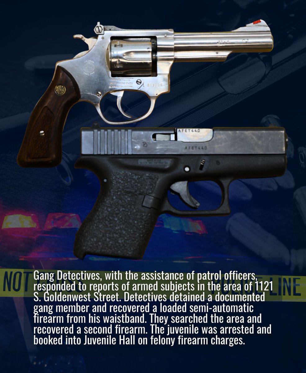 SantaAnaPD's tweet photo. #SantaAnaPD #WeeklyFirearmSeizures 07/04/2026 – 07/10/2026 #GunsOffTheStreets https://t.co/wPe2XmjSIz