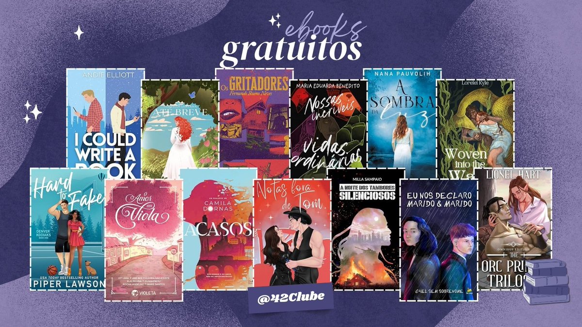 42Clube's tweet photo. ☕︎ E-books GRATUITOS hj 10/07  
                                                — a thread 💜 https://t.co/DIvFvb1Inj