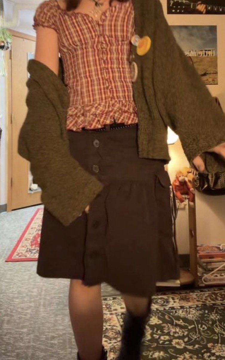 marlindstrom's tweet photo. 𐙚 ‧₊˚ ⋅ today’s outfit :] I hope it’s not too warm for the cardigan ( ´ ▽ ` ) https://t.co/PTcQzg76RN
