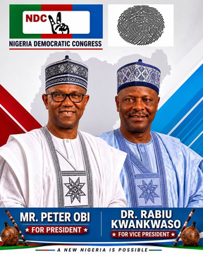 AndrewOkere's tweet photo. Mr Peter Obi and Kwankwaso joined NDC in less than 2 months ago!

Today, NDC is the major opposition party in the country. https://t.co/uLTCFUIJf5
