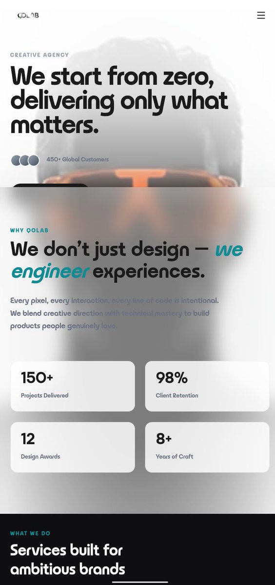 FORTUNEKELxj's tweet photo. #Qolab.vercel.app

It's a site for a digital marketing agency they build website , app, they do advert, they do graphic design, and lot more.
This is part of the package #IFK WEB DEVELOPMENT #SHIP APP FAST https://t.co/3M96bAFLRc