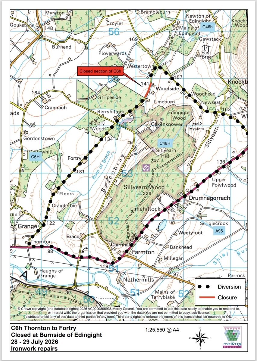 DonaldGattEsq's tweet photo. Road closure advisory.  Ironworks repairs.
#Keith and #Cullen https://t.co/b0XWXSsDP1