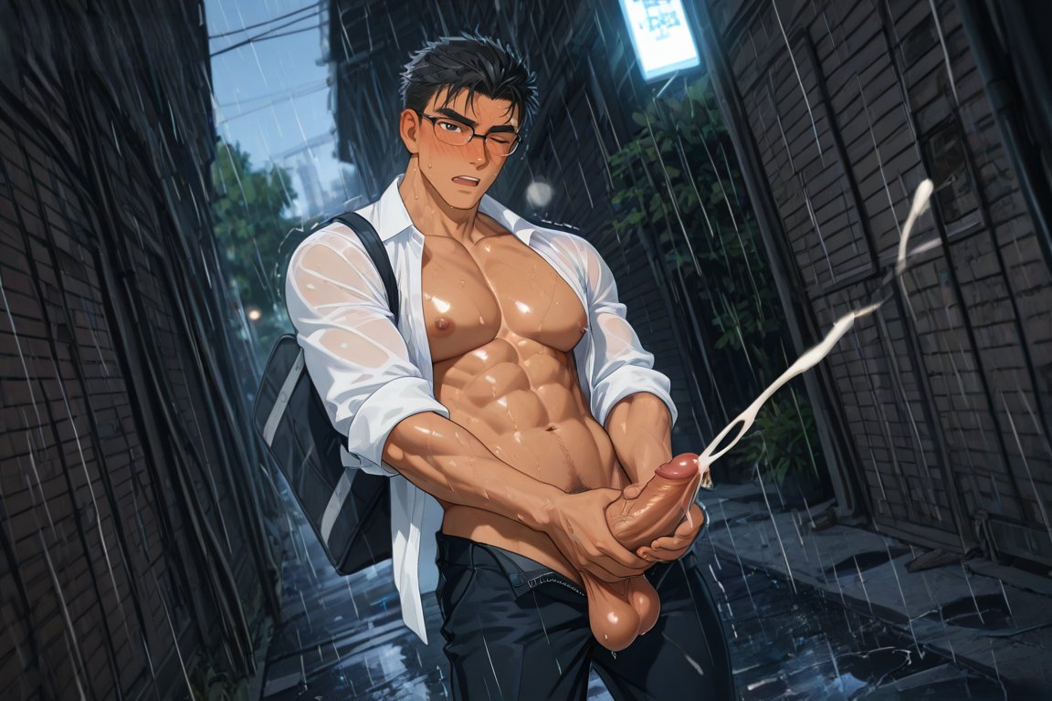 Homochi_8027's tweet photo. 【🌧️】京極 眞  |  Detective Conan

#AIart #AIイラスト #AIイケメン部
#gay #bara #ゲイ #ホモ 
#MakotoKyogoku #Homochi https://t.co/3Vi9twM23g