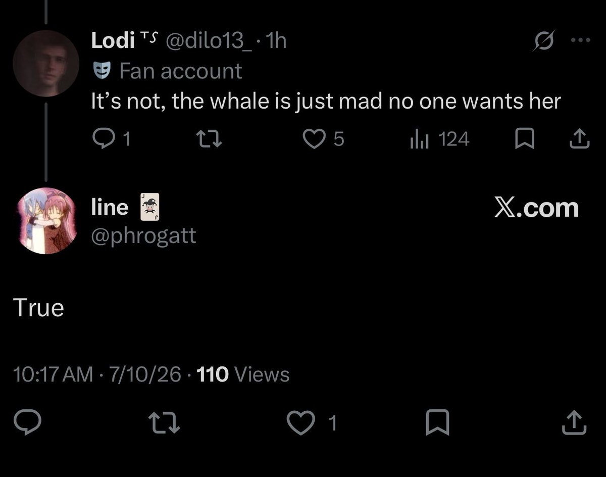 theloveclb's tweet photo. @phrogatt @onewitchwillow @ALargeHeron Stop asking questions in bad faith and work on respecting yourself instead. Embarrassing. https://t.co/NlhArlUqXL