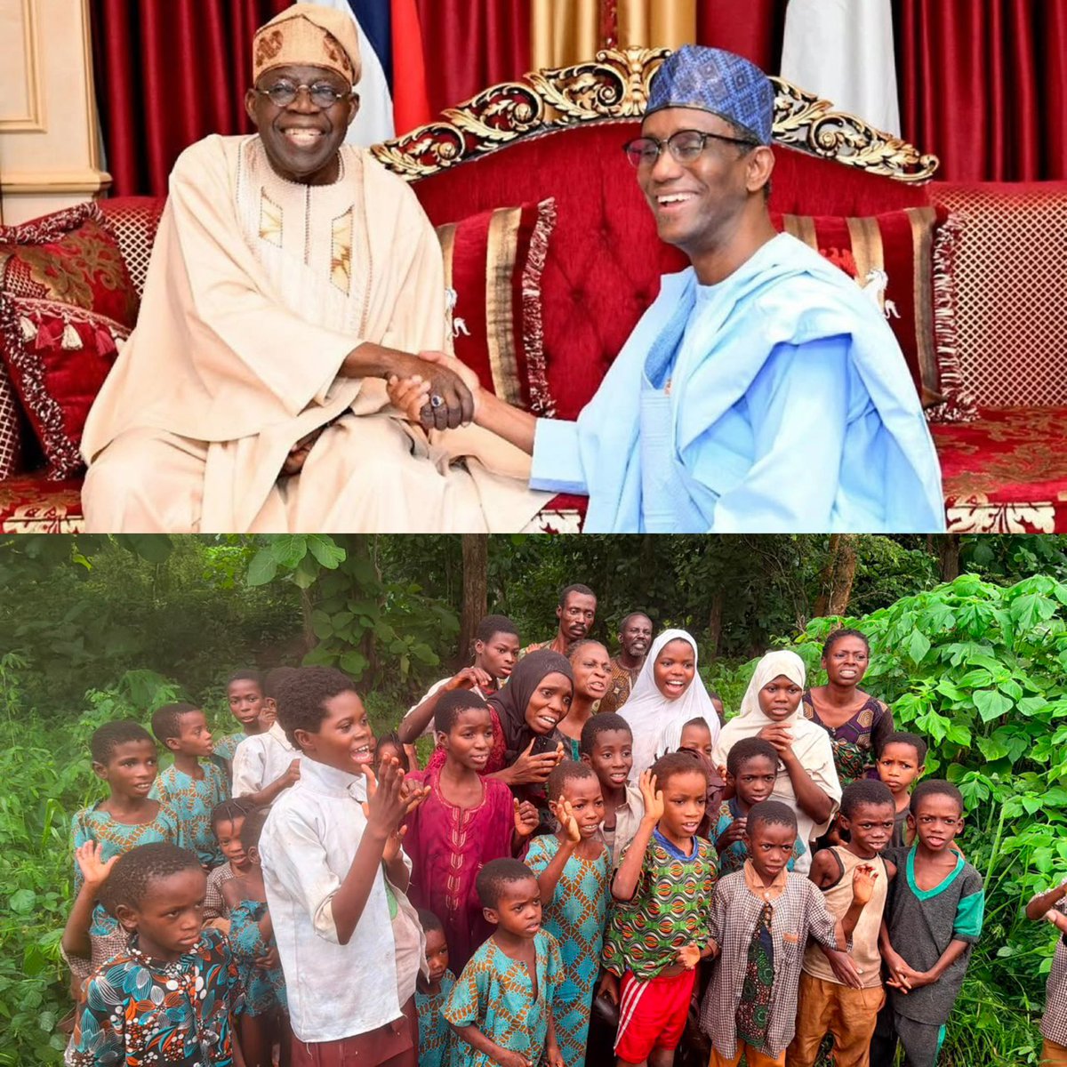 renoomokri's tweet photo. For the rescue of all the children and teachers abducted by terrorists from the villages of Ahoro-Esinele, Yawota, and Alawusa, in Oriire Local Government Area of Oyo State, I heartily and happily commend His Excellency, Bola Ahmed Tinubu, GCFR, President and Commander-in-Chief of the Armed Forces, Federal Republic of Nigeria, as well as the National Security Adviser, Mallam Nuhu Ribadu, and the men and women of our armed forces involved in this rescue. 

This is a major feat and follows on the heels of the heroic rescue of Olaide Busayo Adegoke John-Paul, the younger sister of former Nigerian Minister of Power Chief Adebayo Adelabu, and her twins by the Nigerian Police Force. 

Gradually, Nigeria is winning the war on terror and will eventually defeat the enemies of our country. It will not happen overnight. It will occur over time. But happen it shall. 

God bless the Federal Republic of Nigeria.