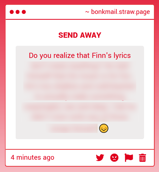 the bonk mail 📬 tweet media