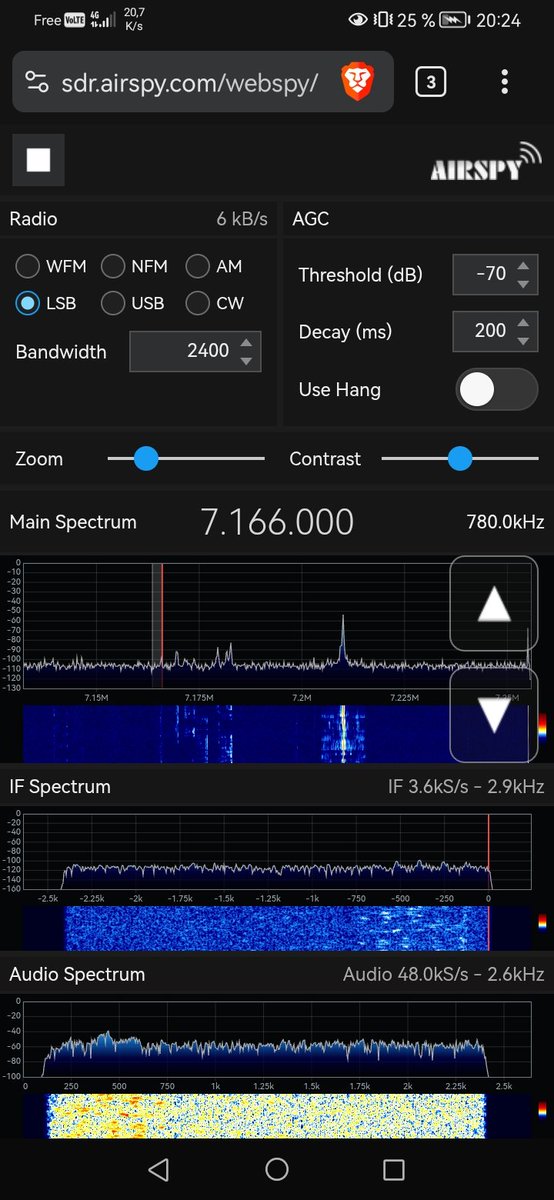 lambdaprog's tweet photo. God level unlocked. High Definition FFT + IQ + protocol overhead now occupies 6 to 7 kB/s.

Give it a spin: https://t.co/maSxkY8rGN

#airspy https://t.co/Y42g9Do4rv