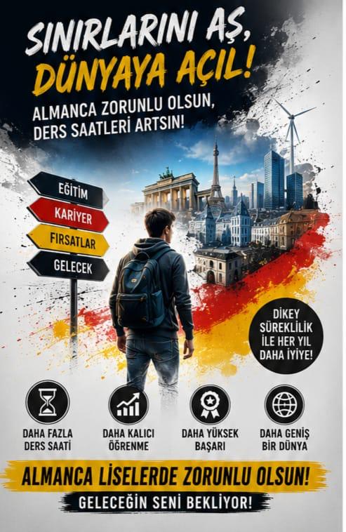 FigenMutluy's tweet photo. Dil eğitimi kopukluk kaldırmaz. İlkokul, ortaokul ve lisede dikey süreklilik sağlayan kesintisiz bir sistem şart! Lisede sıfırdan başlamak yerine, temelden büyüyen bir dil bilinciyle gençlerimizi geleceğe hazırlayalım. 🇩🇪 #AlmancaZorunluOlsun https://t.co/9w9ZpIbccL