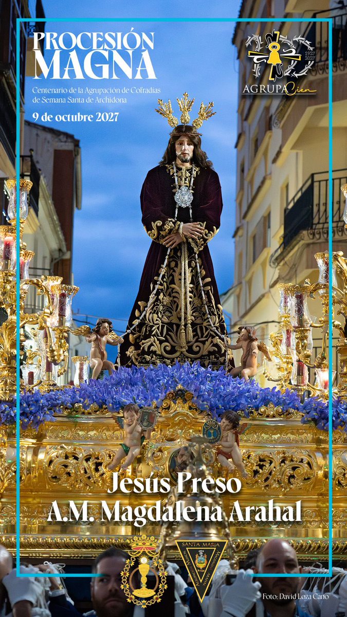 HuertoArchidona's tweet photo. 🎶 La Cofradía del Huerto firma el acompañamiento musical para la Procesión Magna de Octubre 2027 y será la Madre y Maestra @AM_SMMagdalena que acompañará a Nuestro Padre Jesús Preso en Archidona.

@TITOgcofrade 
@elllamadorcsr 
@bajopaliocsr 
#Archidona https://t.co/KZ11WEJXjS