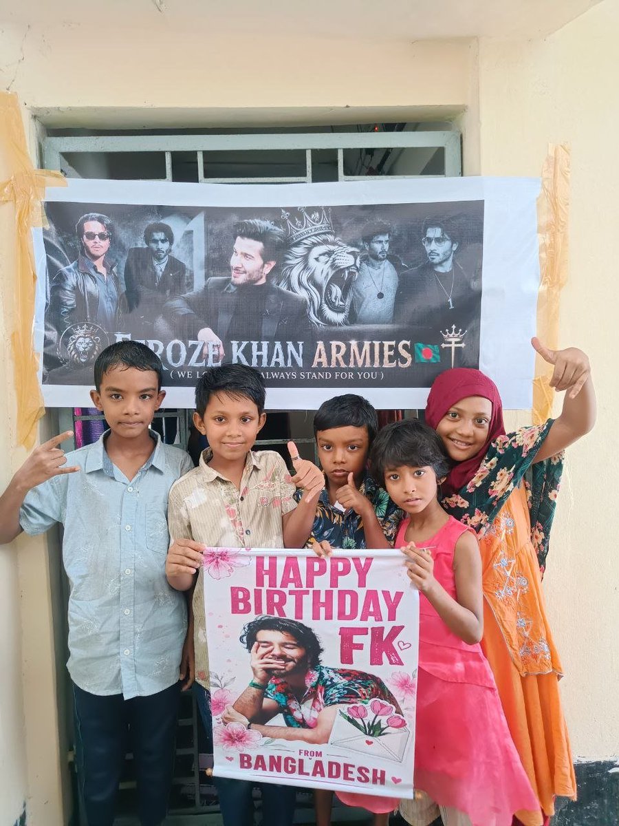 Fk_Fangirl's tweet photo. Happy Birthday Fero from these cuties 🫶🏼

#HBDFerozeKhan 
#FerozeKhan https://t.co/9yEItVDaTA