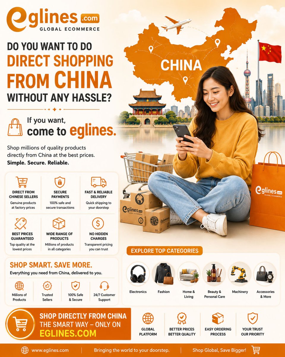 StorePvt's tweet photo. SHOP DIRECTLY FROM CHINA
Simple. Secure. Reliable.
Want to Shop Directly from China Without Any Hassle?
Now you can!
Shop millions of quality products directly from trusted Chinese manufacturers, wholesalers, and retailers—all in one place.

Read More https://t.co/j8ET2okii3 https://t.co/W5fMaSEGPj