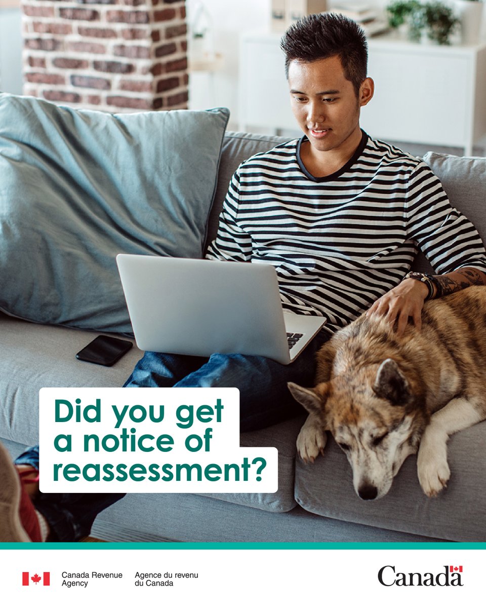 CanRevAgency's tweet photo. If you got a notice of reassessment, an explanation will also be given to help you understand the changes. Here’s where to find this info so you can review it, and what you can do if you disagree 👉 https://t.co/mWuTSIRqdA #CdnTax https://t.co/FXgIesCxGD