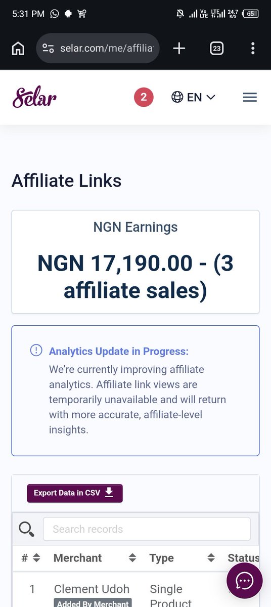 salaamtech6's tweet photo. Just starting with my day with this

Earning this in some minutes not even up to day
Affiliate Marketing is the best

All thanks to my coach @muslimsalm56922
@tryselar https://t.co/KQQntO0c0x