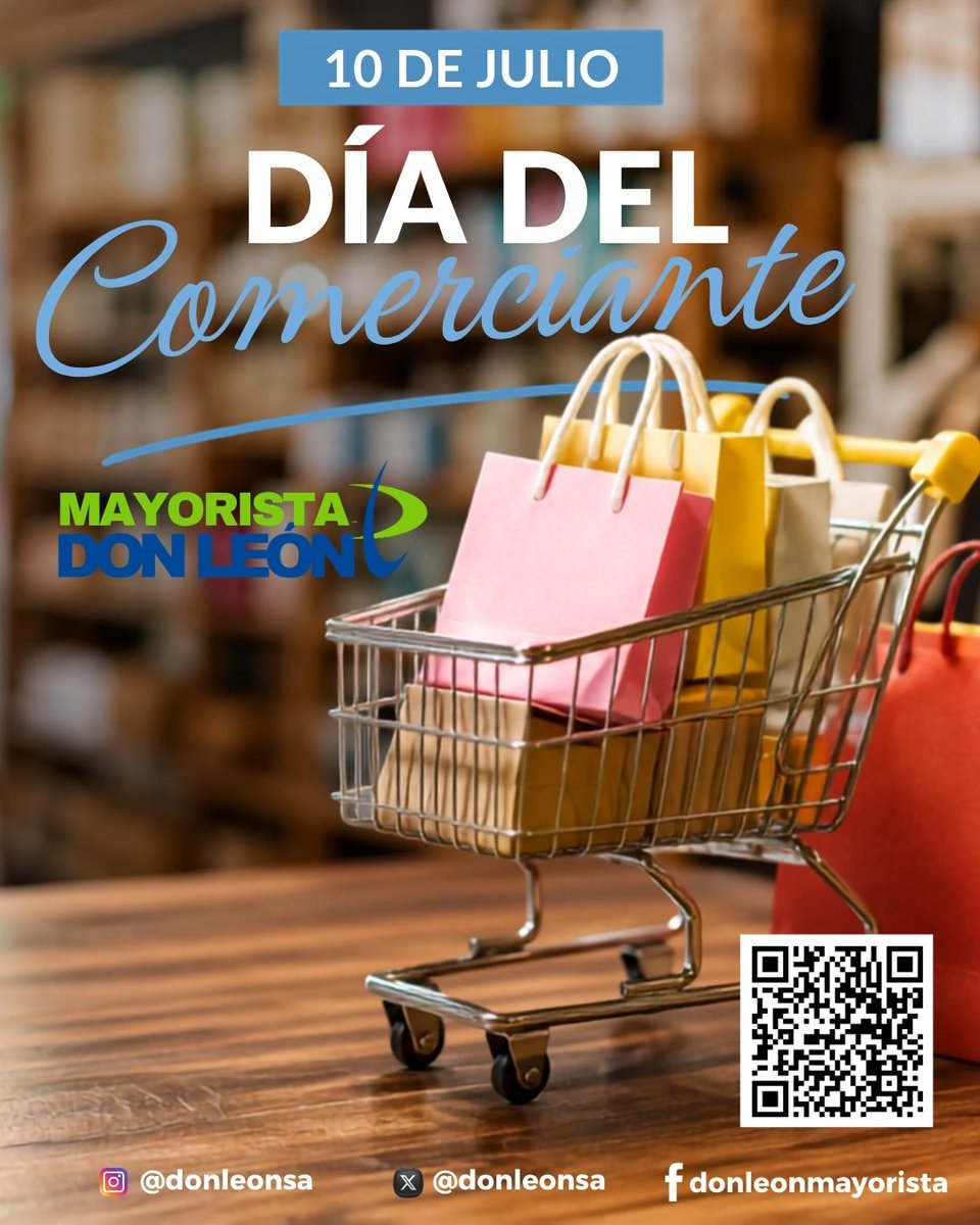 donleonsa's tweet photo. 🛍️ 10 de Julio | Día del Comerciante
Desde Distribuidora Don León agradecemos la confianza de cada uno de nuestros clientes y renovamos nuestro compromiso de seguir acompañándolos con la mejor atención, calidad y servicio. #DistribuidoraDonLeón #Comercio #Mayorista #Clientes https://t.co/s3mSTgZ9tq