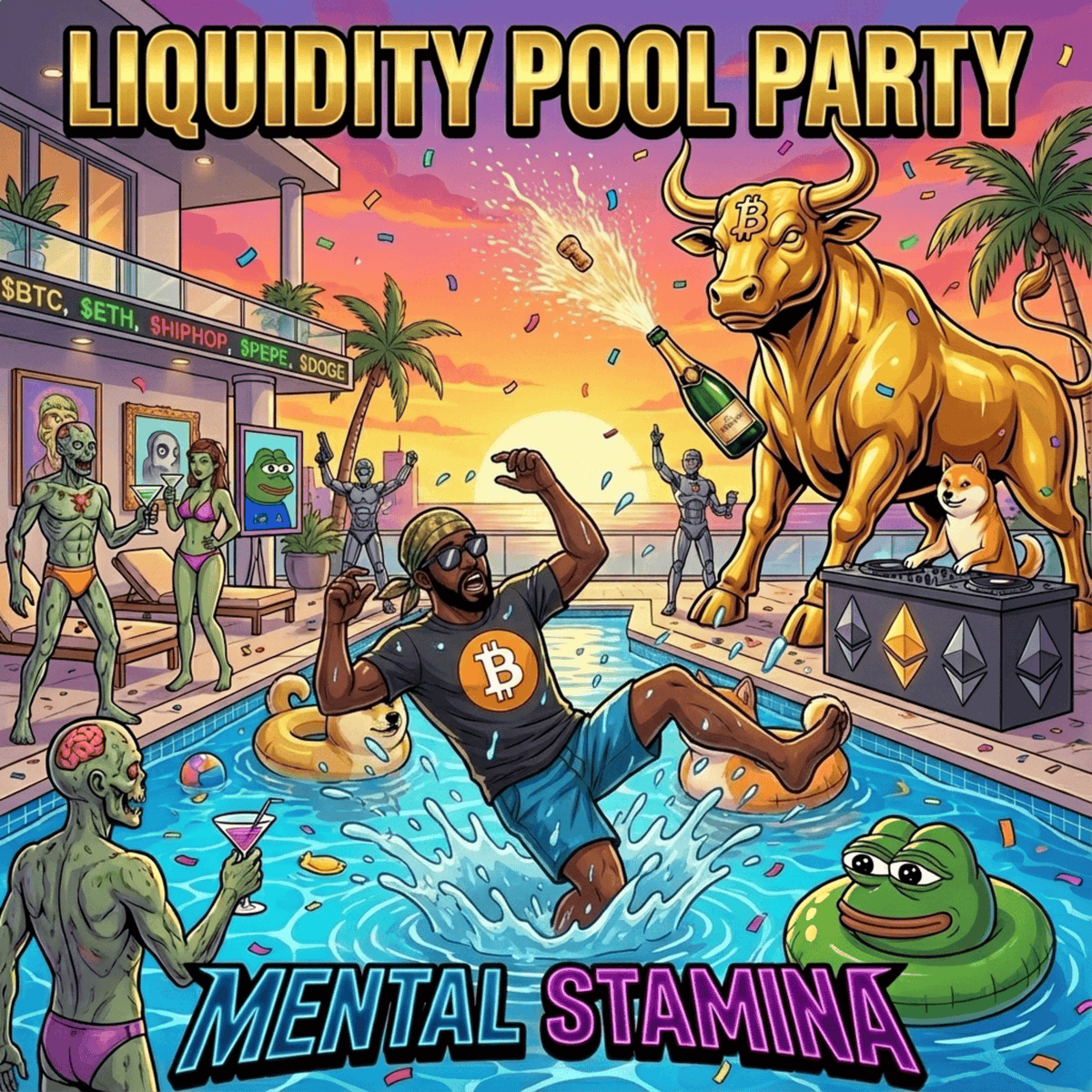MentalStam's tweet photo. If you can find a better crypto themed album than Liquidity Pool Party, I'm dying to hear it. Until then, you should listen to this: https://t.co/yohlMMRdqP https://t.co/U0ElsoAFNv