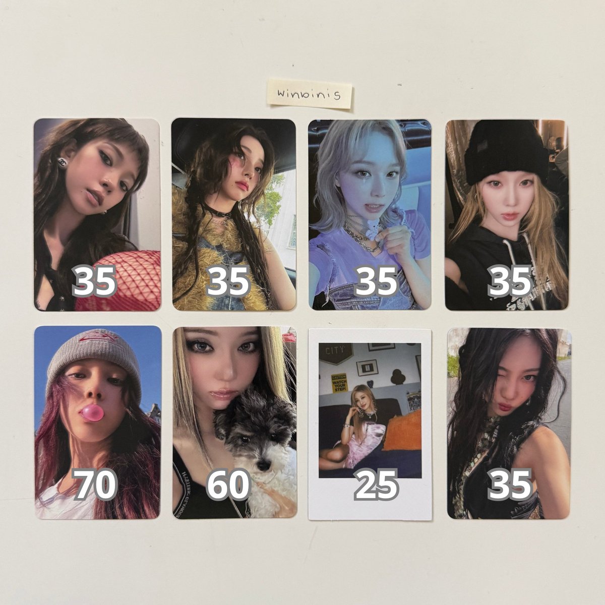 winbinis's tweet photo. — vendo / venda aespa 🌟🫧
[ winter, ning &amp; karina pcs variados ]

 → valores na imagem + frete nacional fixo de R$15

📦 envio nessa sexta-feira!
→ mando vídeo na dm ✓
⭢ pagamento imediato apenas 

+250 feedbacks no instagram @winbinis https://t.co/uOfHlqFlXs