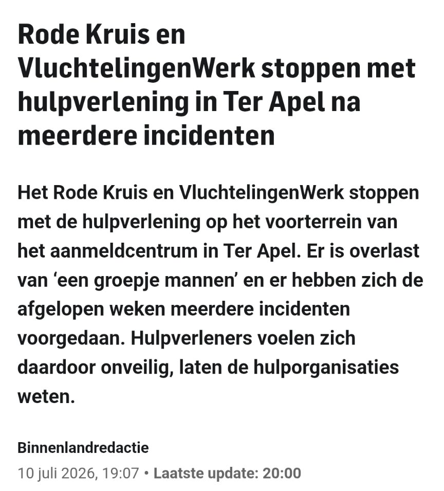 TheEdgyVeggie1's tweet photo. Als zelfs die extreemlinkse-, islamofiele hulpverleners er het bijltje bij neergooien, dan weet je wel hoe laat het is.👇🏻 https://t.co/IvXmZWWMcD