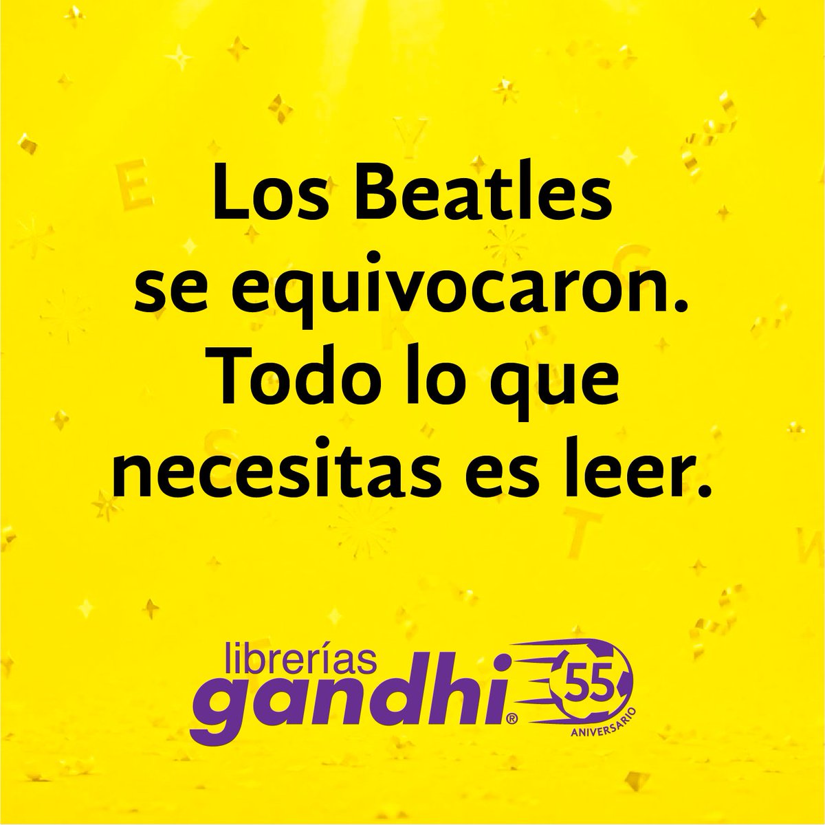 LibreriasGandhi's tweet photo. Incluso en un submarino amarillo vas a necesitar algo bueno que leer.
#TheBeatles #SigueLeyendo https://t.co/WRR9XMFp1f