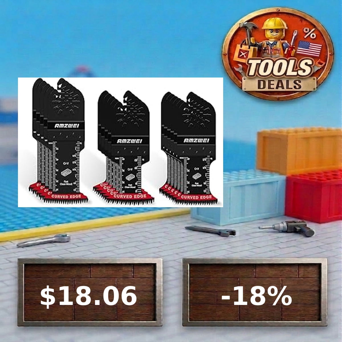 ToolsDealsUS's tweet photo. 🟢 BOSCH AMZWEI 16PCS Japanese Teeth Oscillating Tool Blade,...

💰 Price: 18.06$ (Base: 22.03$)
📉 Real Discount: -18.0% | Factory Low! 🛠️
🎯 Sniper: 51/100

🛒 Grab the deal: https://t.co/wnBNDIPsyT
 #tools #diy #amazondeals #Shorts #Ad https://t.co/OAo834MxlA
