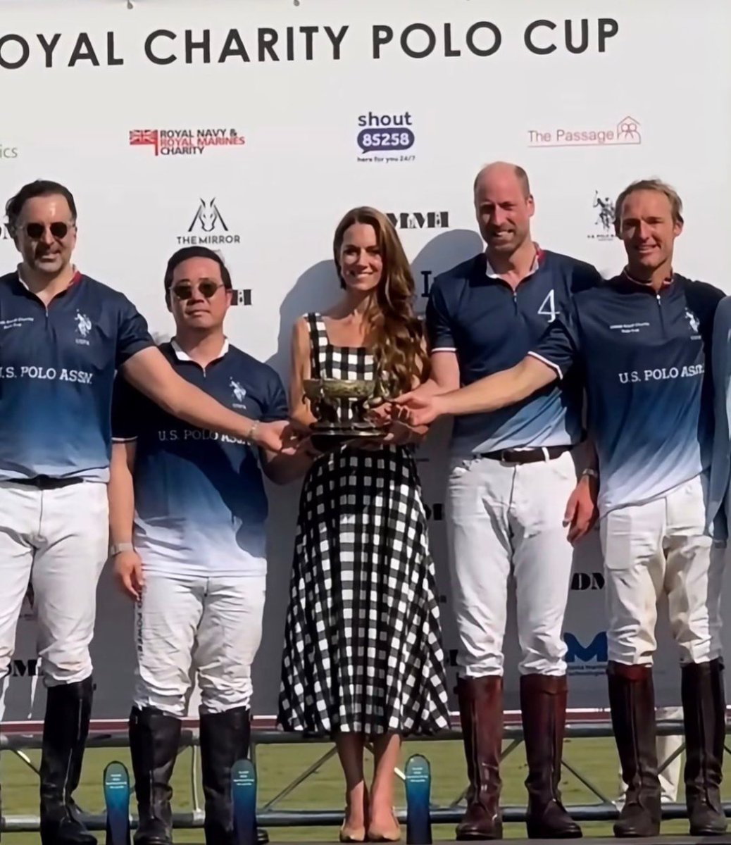 PinocchPrincess's tweet photo. Catherine supporting her husband at a charity polo match today. Doesn't she look beautiful, well and tanned? 

I am sure this photo will cause someone's jealousy to explode after the debacle of her at a polo match in the same type of photo. https://t.co/8OCD6wT7XF