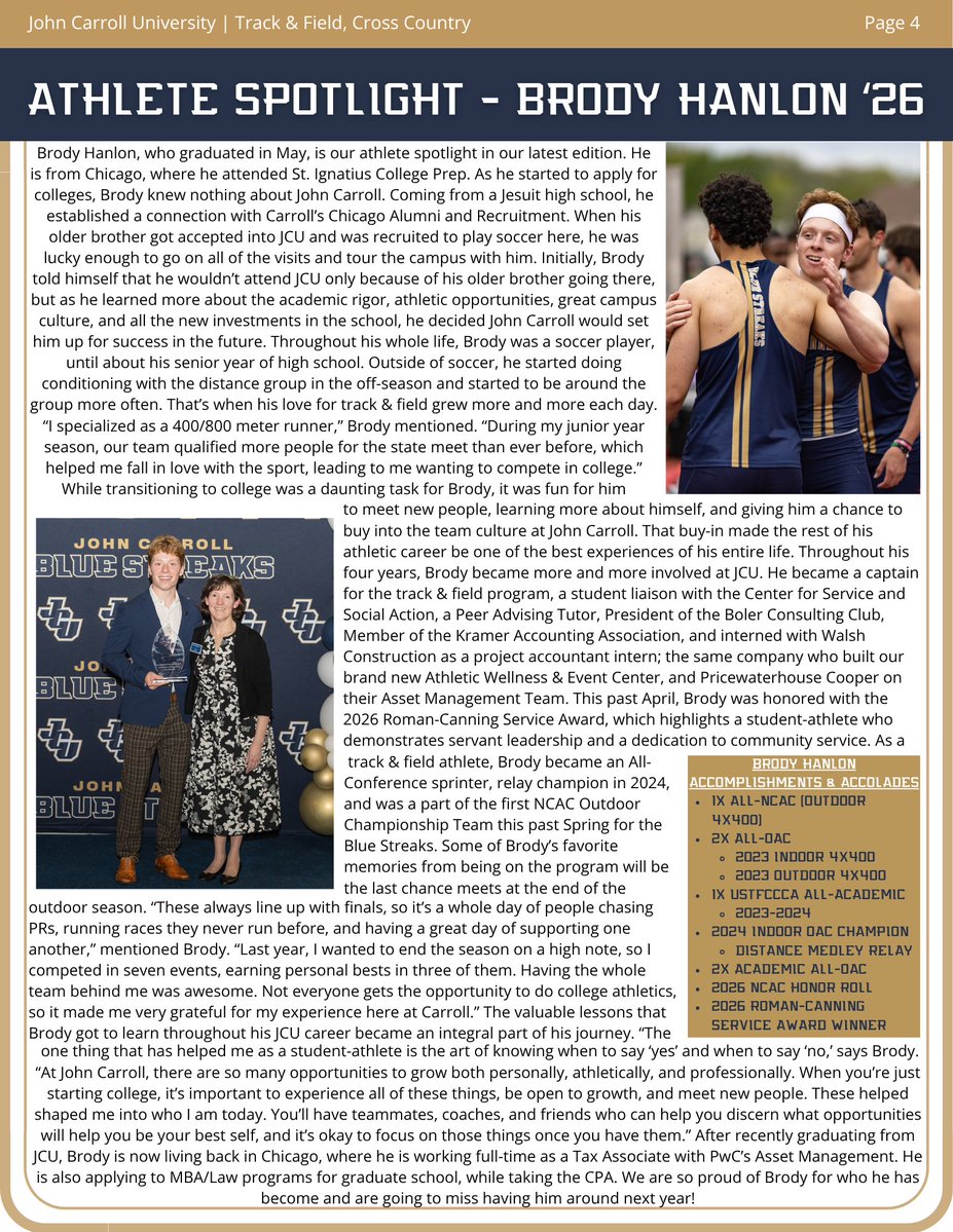 JCU Cross Country / Track&Field tweet media