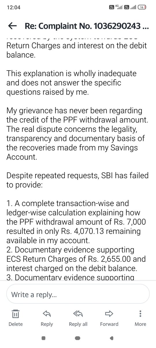 rahulasari1's tweet photo. @TheOfficialSBI
Complaint No 1036290243 was closed without answering my queries or providing documentary evidence. Please reopen the complaint or I will escalate the matter to @RBI under the Integrated Ombudsman Scheme 2026
@OfficialSBICare
@jagograhakjago
@FinMinIndia
@RBIsays https://t.co/LKLCppZyf5