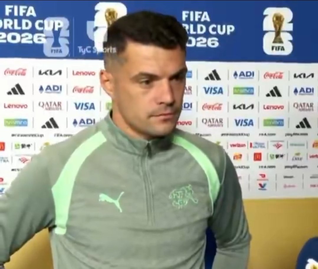 TheBallZoneX's tweet photo. 🚨 Granit Xhaka: "Facing Argentina is hard coz we are basically playing 10 v 15." 

"Why 10? We can get a red card anytime but they can do whatever they want not even a yellow." https://t.co/QBhzotYvQT