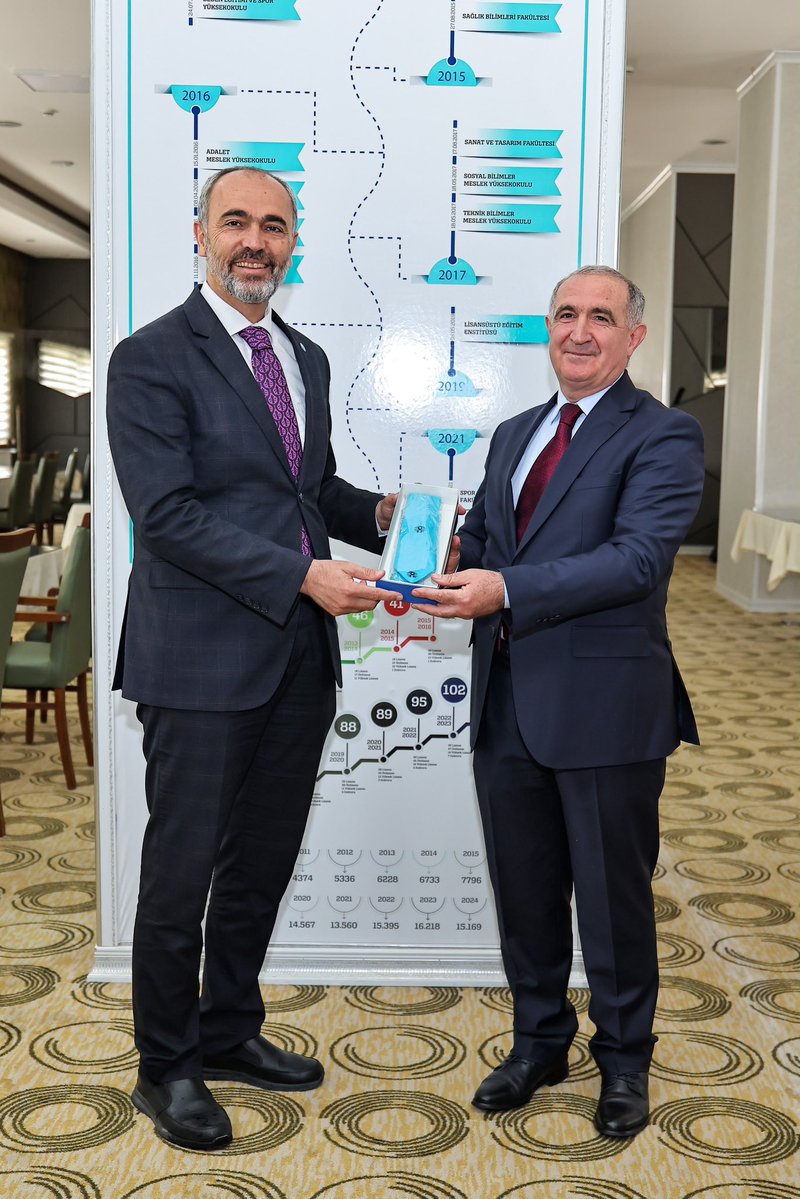 MutluTurkmen's tweet photo. 30. Uluslararası Dede Korkut Bilim, Kültür ve Spor Şöleni vesilesiyle şehrimizde ve üniversitemizde bizleri yalnız bırakmayan değerli dostlarımız; Kafkas Üniversitesi Rektörü ve ÜAK Dönem Başkanı Prof. Dr. Hüsnü Kapu, İstanbul Teknik Üniversitesi Fen Fakültesi Dekanı Prof. Dr. Erol Kam ve Üniversitelerarası Kurul (ÜAK) Genel Sekreteri Prof. Dr. Mustafa Balcı'ya katkıları, destekleri ve kıymetli birliktelikleri için teşekkür ediyorum.